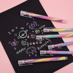 Multi-Colored Gel Pens 6 Pcs